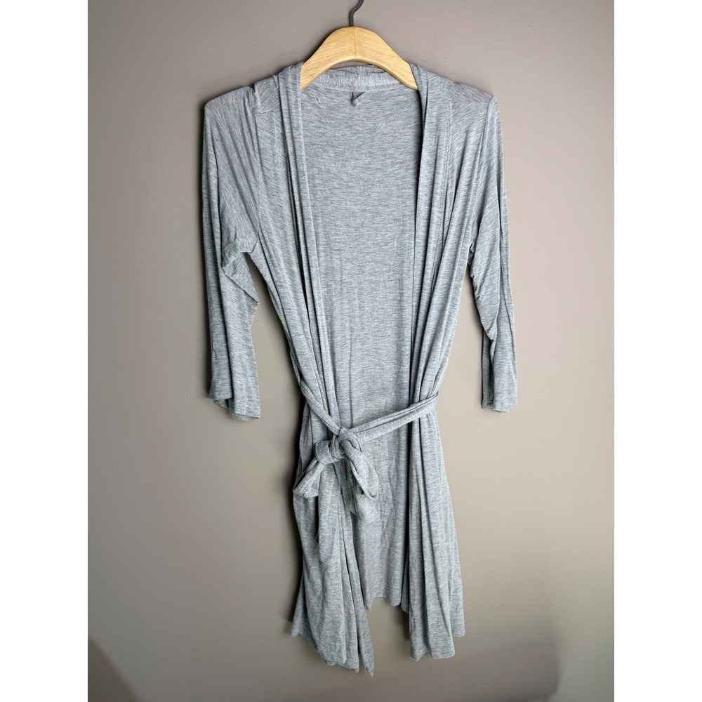 Modern Moments by Gerber Maternity Cardigan Robe Heather Gray S/M